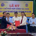 Lễ ký quy chế phối hợp công tác giữa ban quản lý các khu công nghiệp Bắc Ninh và cục hải quan tỉnh. Nguồn BNews.